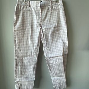Women's Checkered Pants - Light Pink